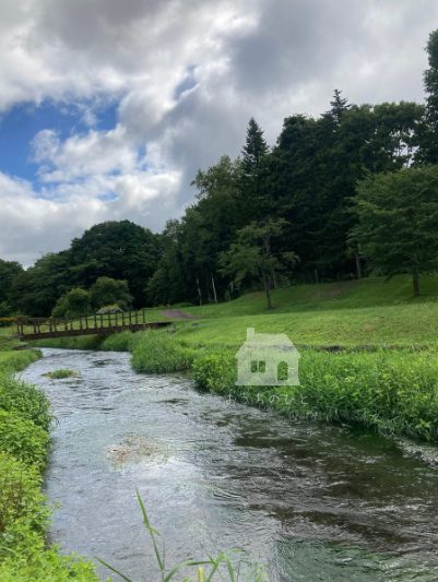 真狩川と橋