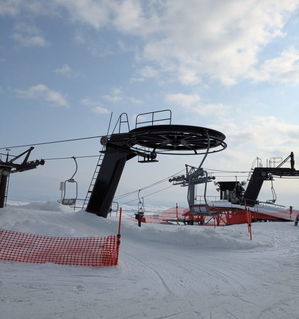 リフト降り場近辺